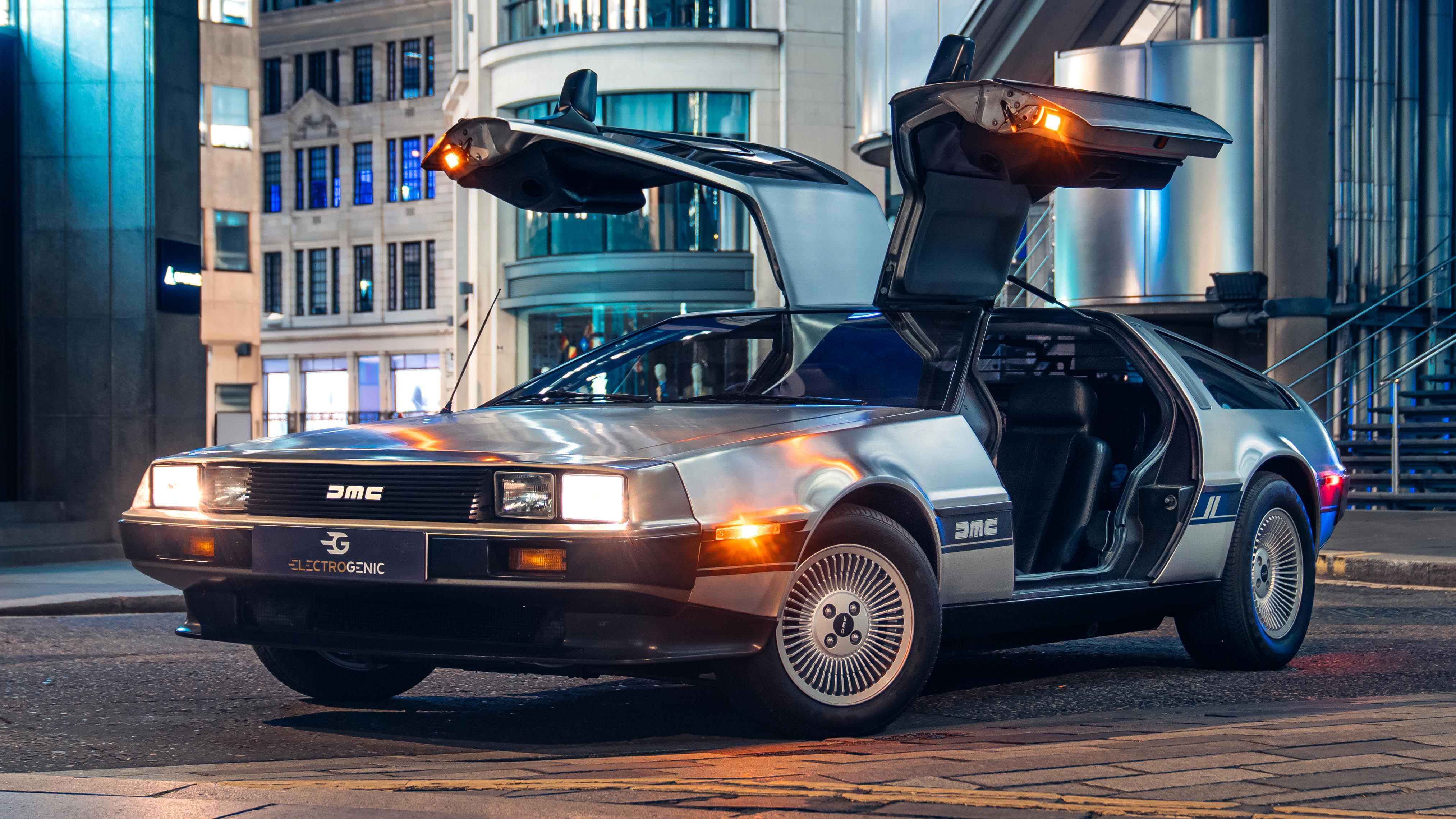 Great Scott this is an all electric DeLorean DMC 12 and it actually goes a bit fast Top Gear